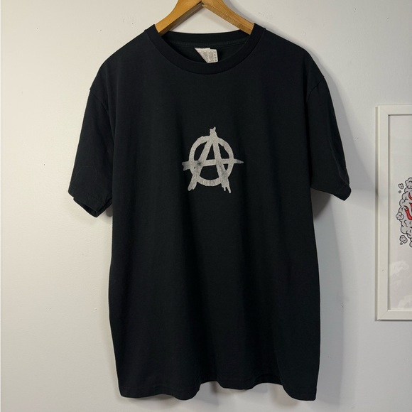 Fruit of the Loom Other - Vintage Black Anarchy T-shirt